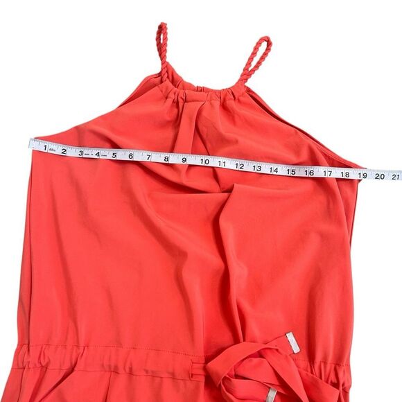 Rachel Roy coral halter neck tie waist casual dress size small - Picture 4 of 7